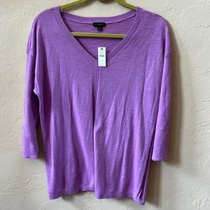 Talbots new with tags medium cotton pull over light sweater.
